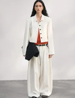 White Crop Jacket