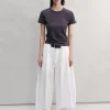White Pleated Barrel Leg Pants -PREORDER