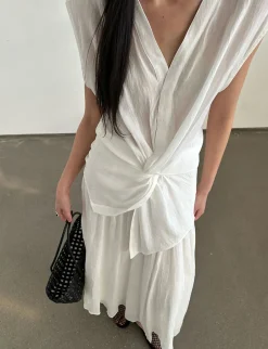 White Twist Front Top-PREORDER