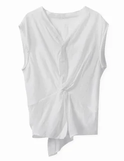 White Twist Front Top-PREORDER